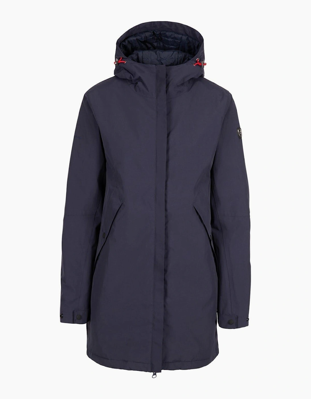 Solid Patterned Hooded Rain Jacket, 7 of 6