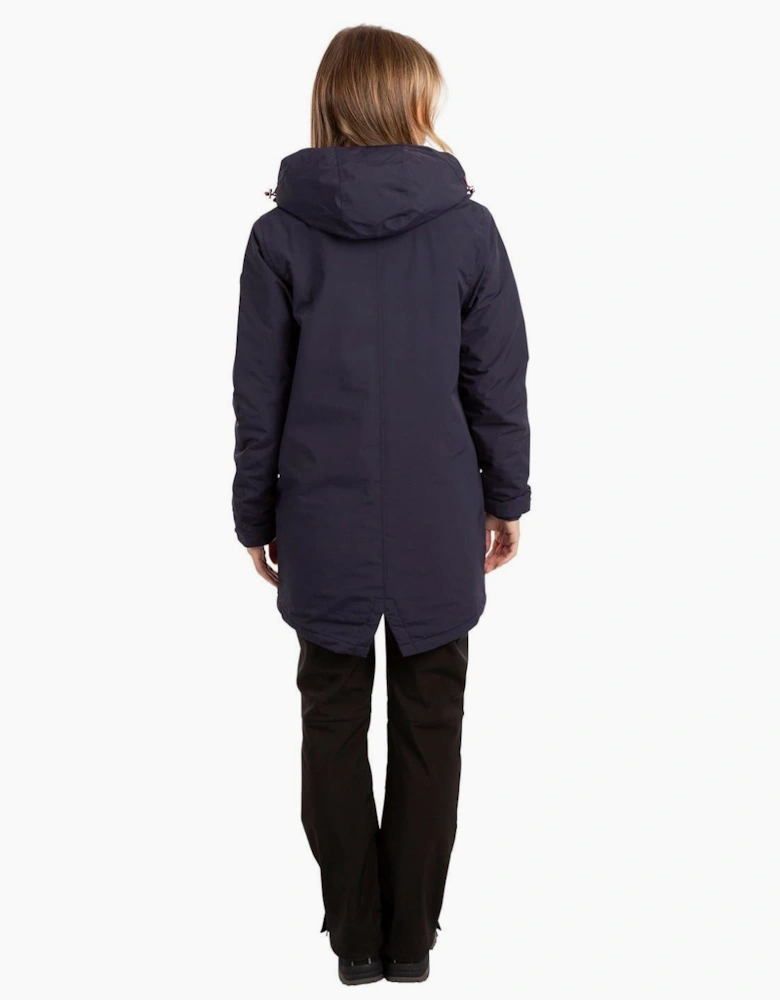 Solid Patterned Hooded Rain Jacket