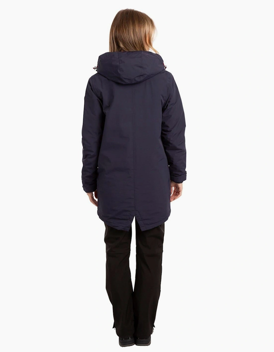 Solid Patterned Hooded Rain Jacket