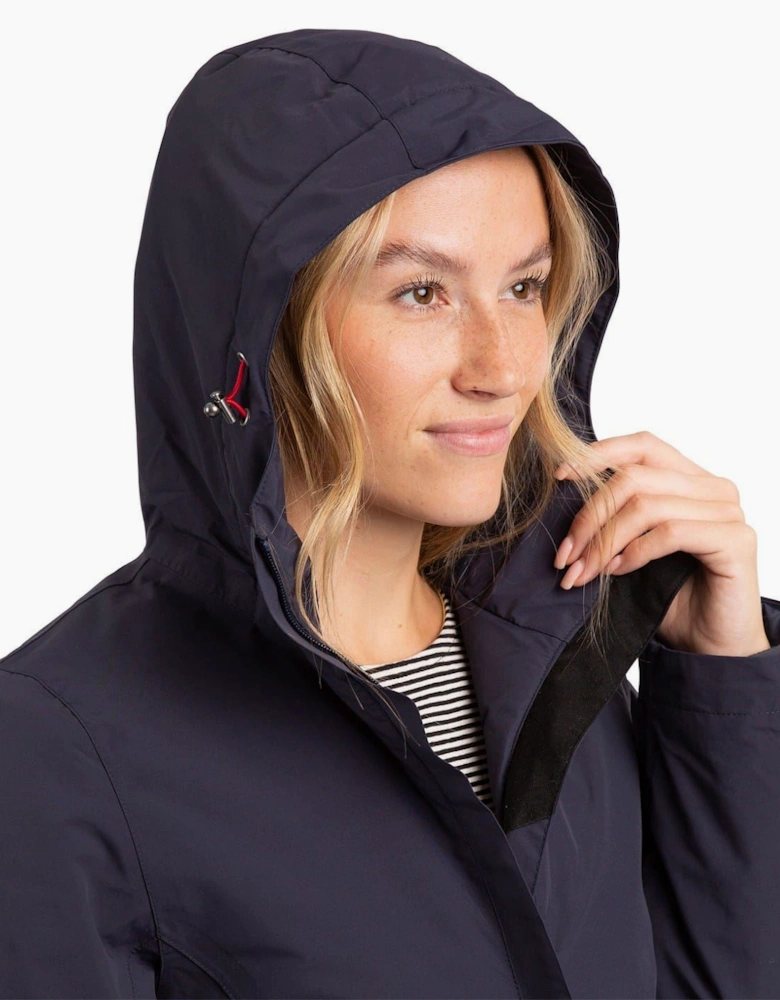 Solid Patterned Hooded Rain Jacket