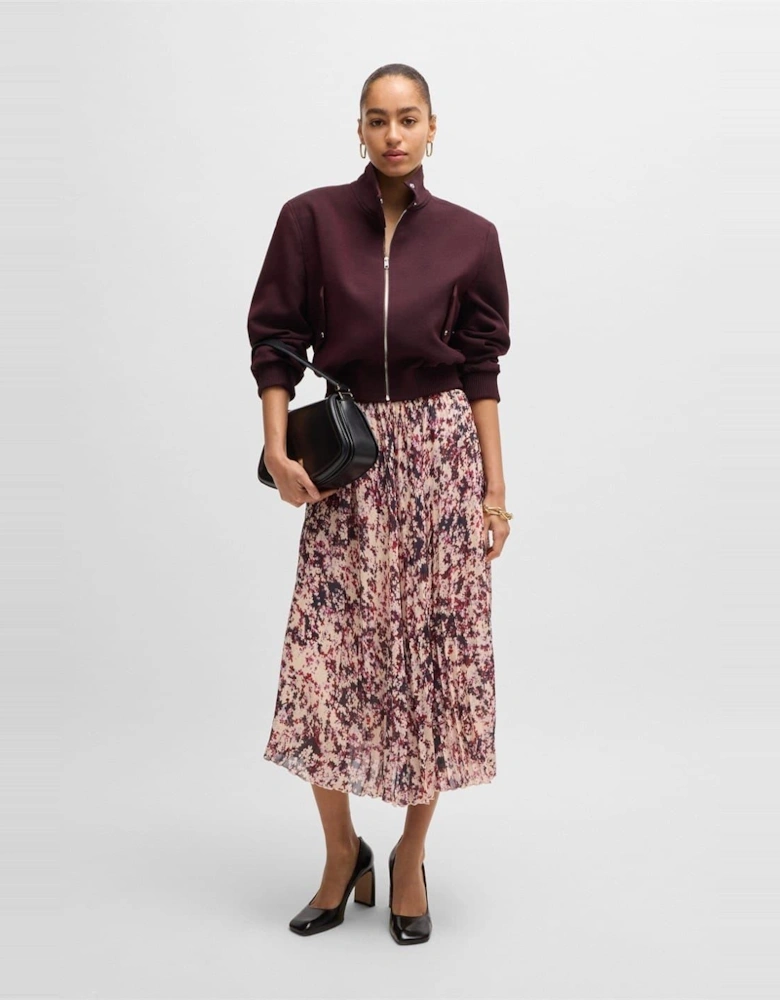 Vapliso2 Midi Abstract Patterned Full Skirt