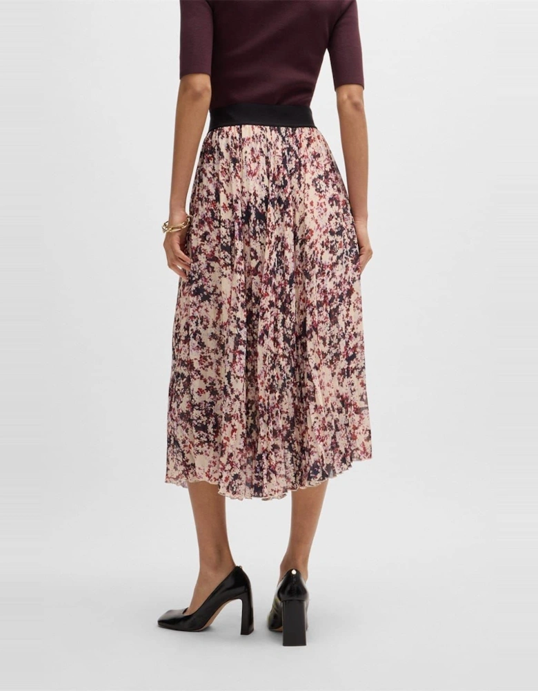 Vapliso2 Midi Abstract Patterned Full Skirt