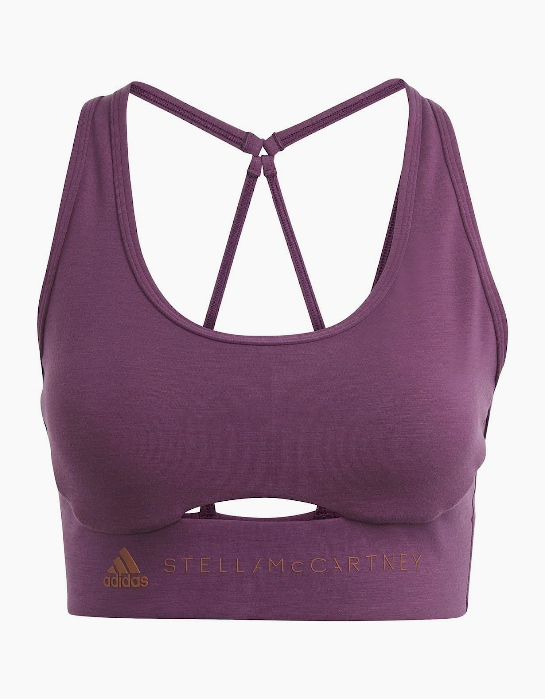 Scoop Neck Cut Out Sports Bra