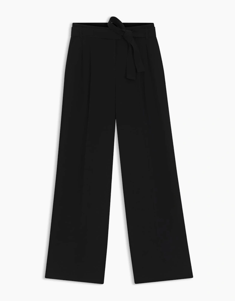 Tapiana Solid Patterned Wide Leg Trousers