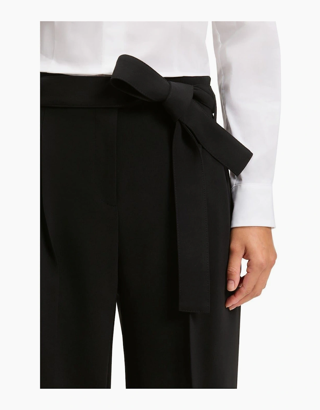 Tapiana Solid Patterned Wide Leg Trousers