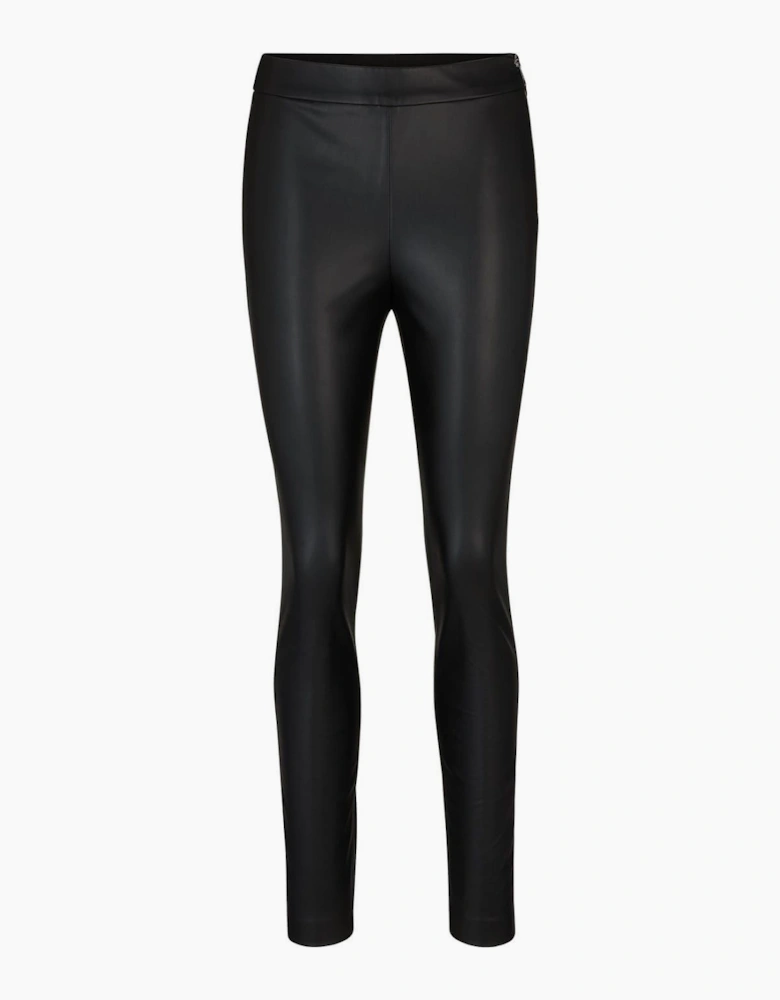 Taslimah Solid Patterned Slim Trousers