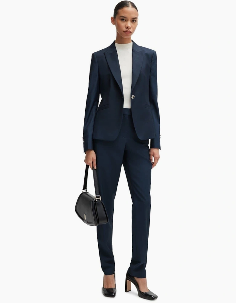 Tanuri Solid Patterned Straight Chinos