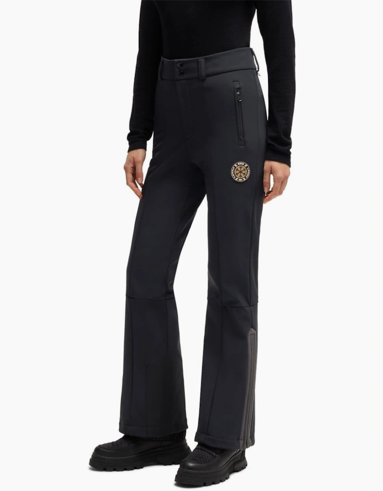 Kern Ski Solid Patterned Flared Ski Pants