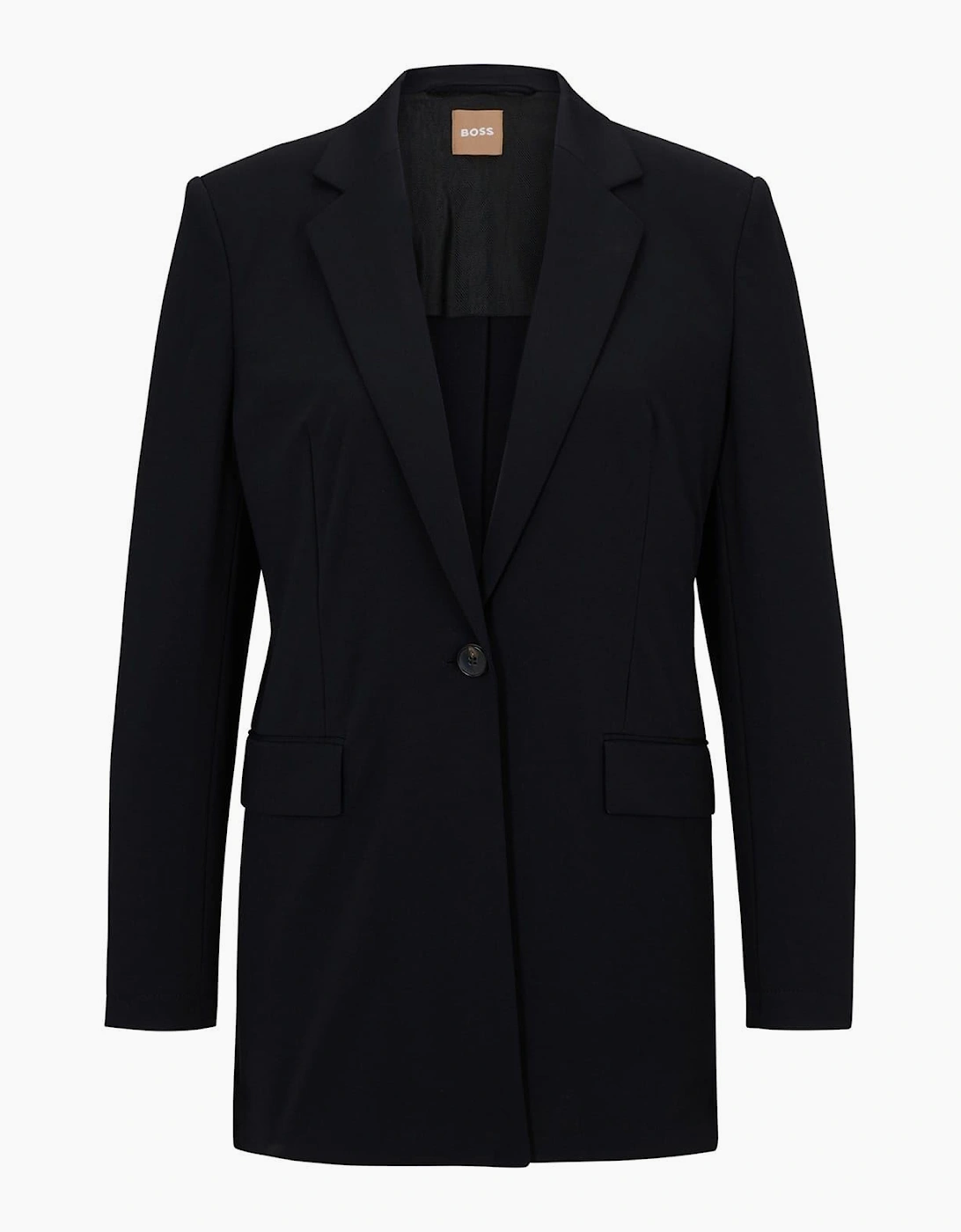 Solid Patterned Single Button Blazer, 7 of 6