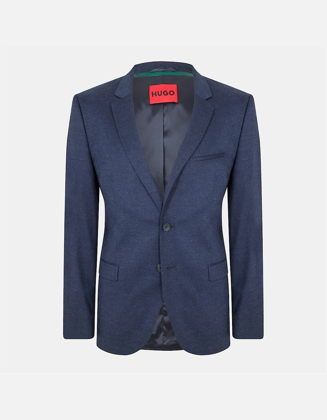 Solid Patterned Lapel Collared Flap Pocket Blazer