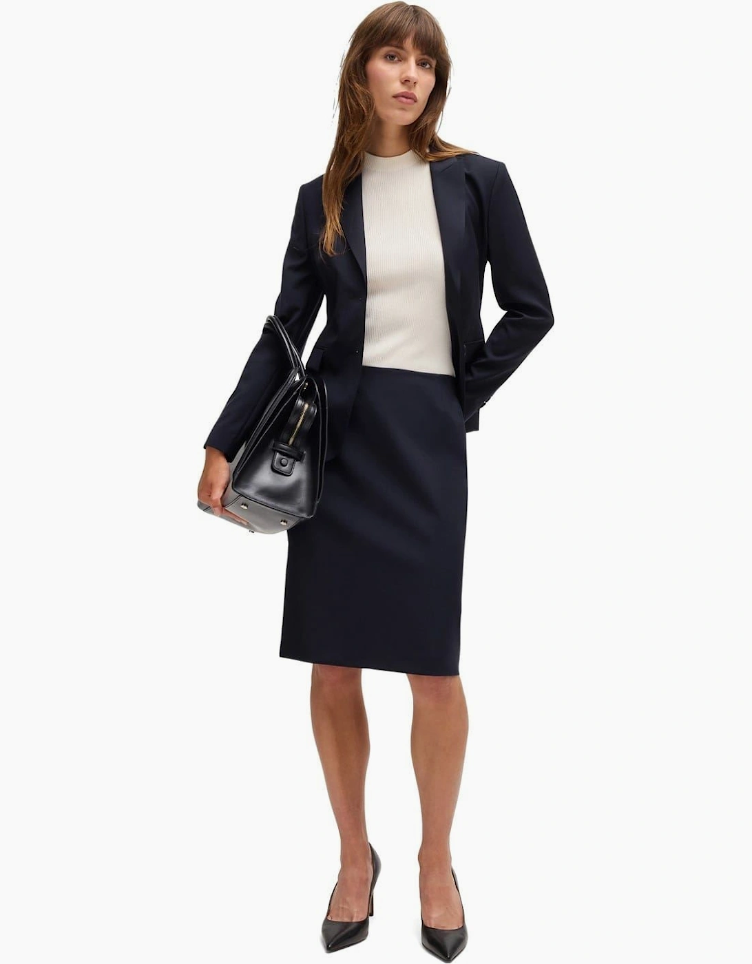 Vileah Knee Length Pencil Skirt