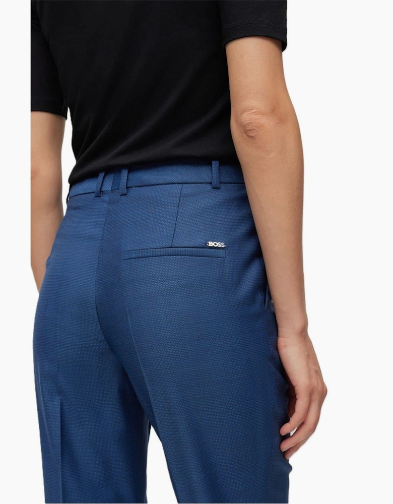 Tamata Solid Patterned Cigarette Trousers