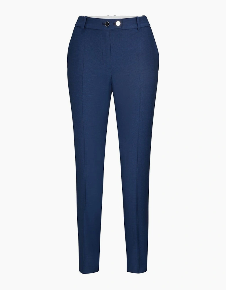Tamata Solid Patterned Cigarette Trousers