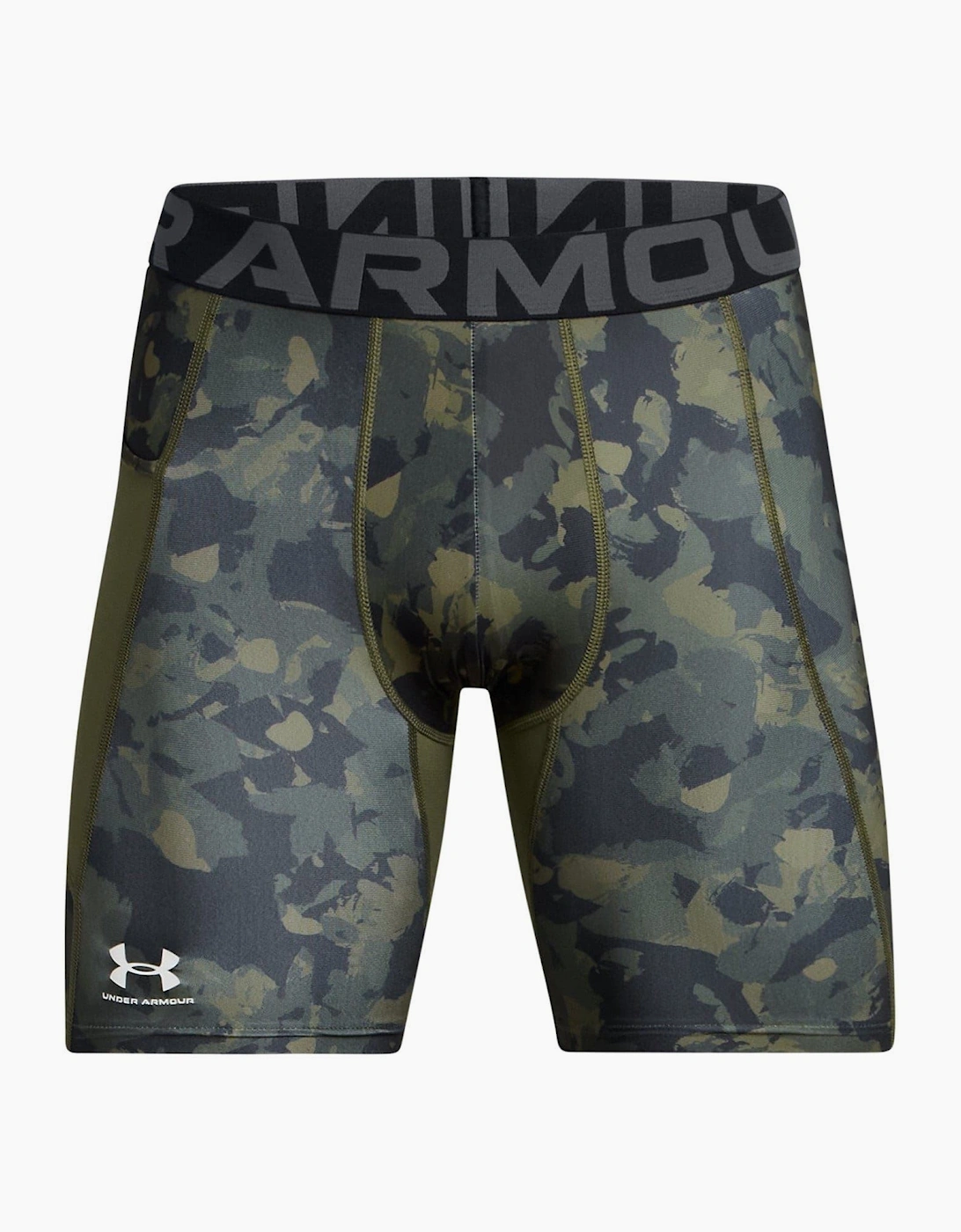 Mens Armour Ua Hg Prtd Comp Sts Gym Shorts, 7 of 6