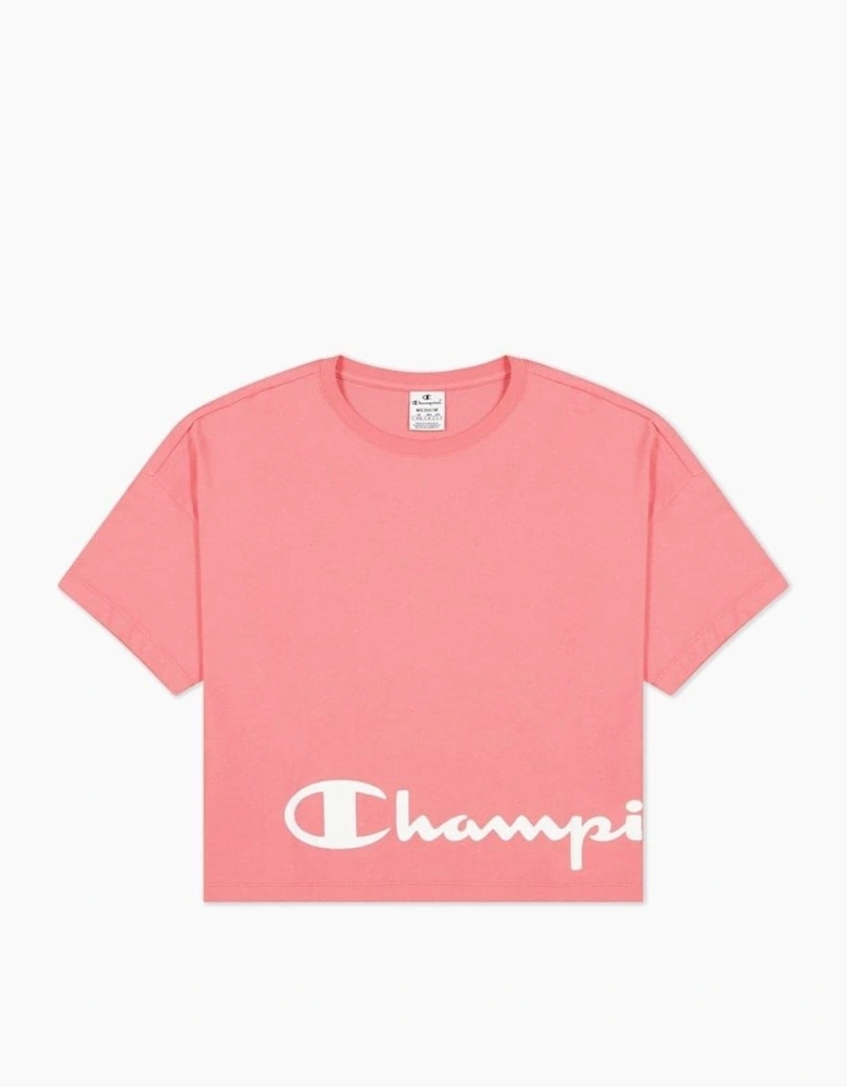 Cropped Crew Neck Regular Fit T-Shirt