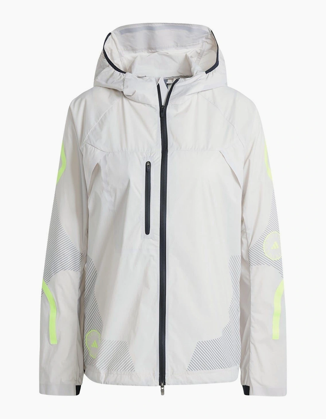 Stripe Patterned Hooded Drawstring Running Jacket, 7 of 6