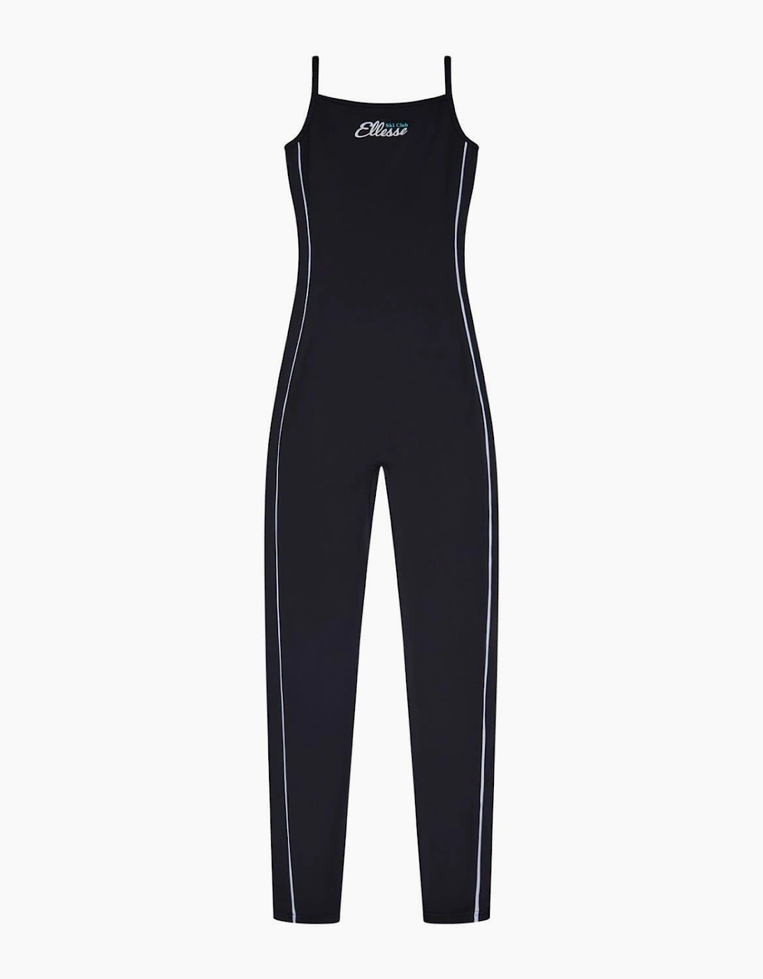 Solid Patterned Spaghetti Strap Jumpsuit
