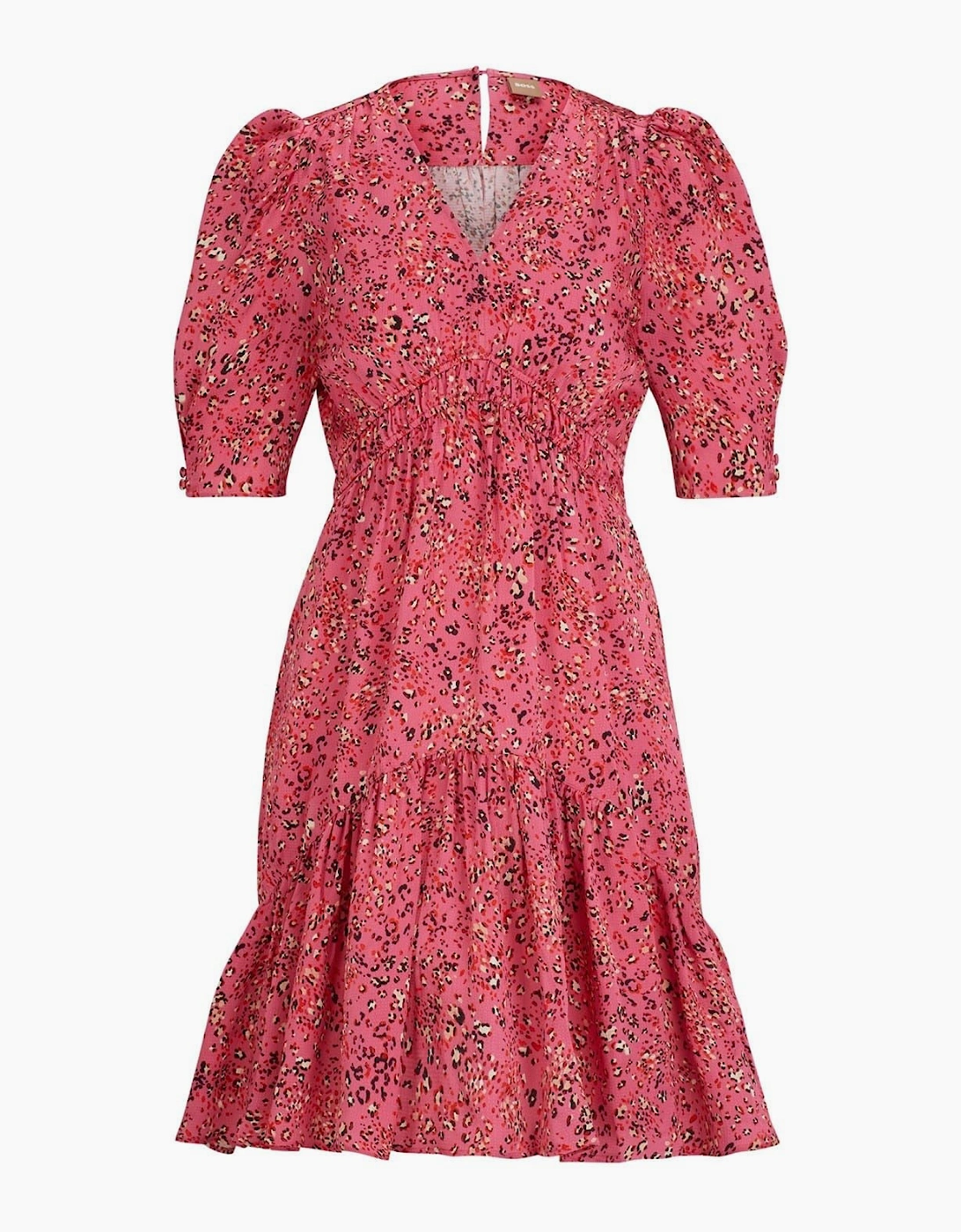 Dizziano V-Neck Short Sleeve Mini Dress