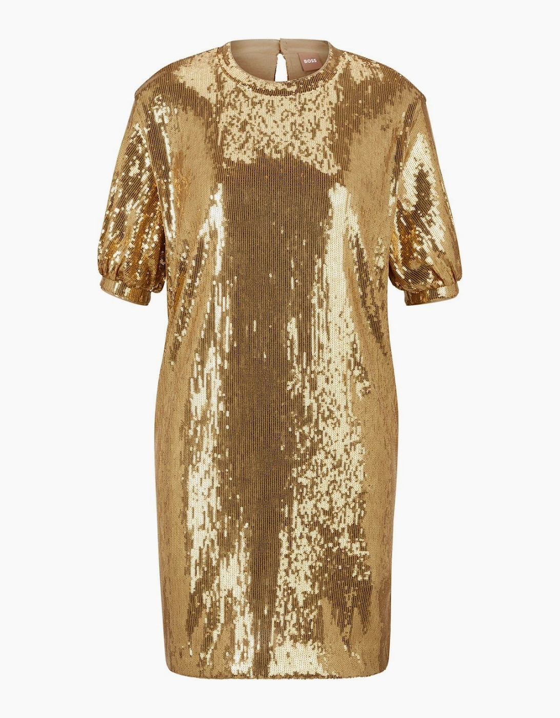 Esilca Crew Neck Short Sleeve Knee Length Dress