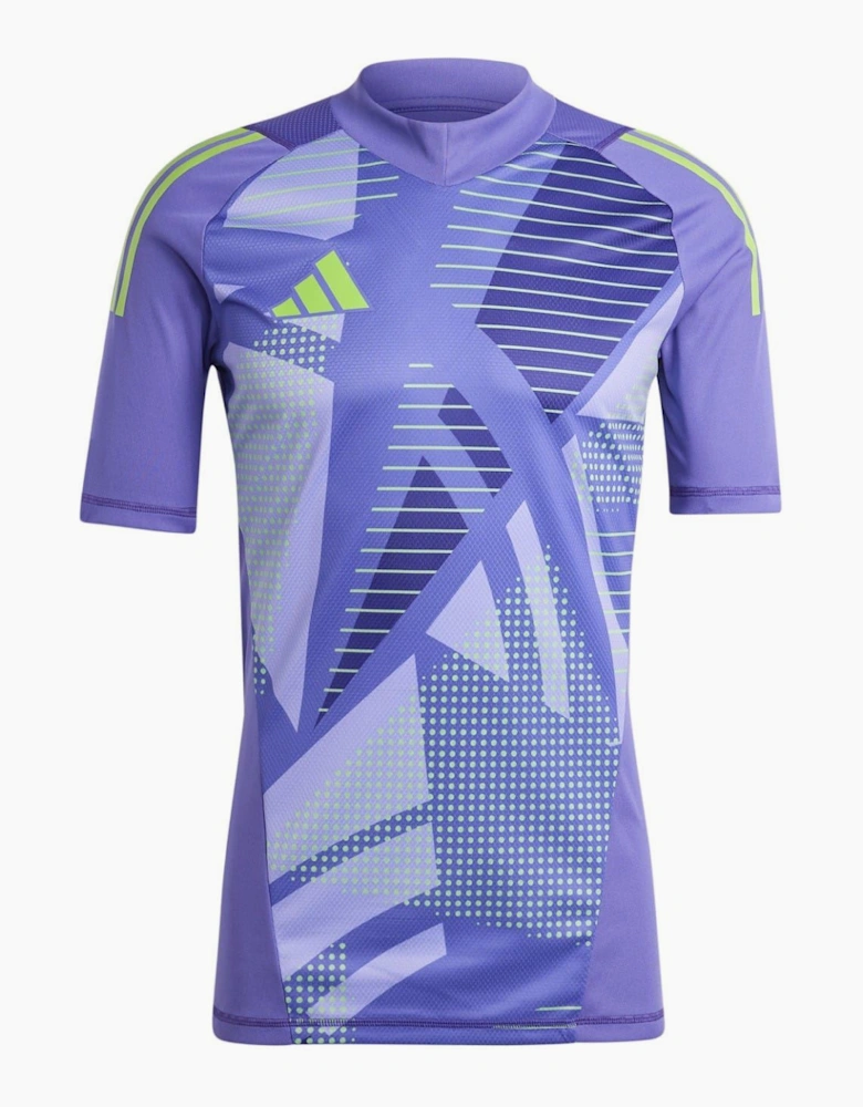 V-Neck Short Sleeve Slim Fit Jersey Top