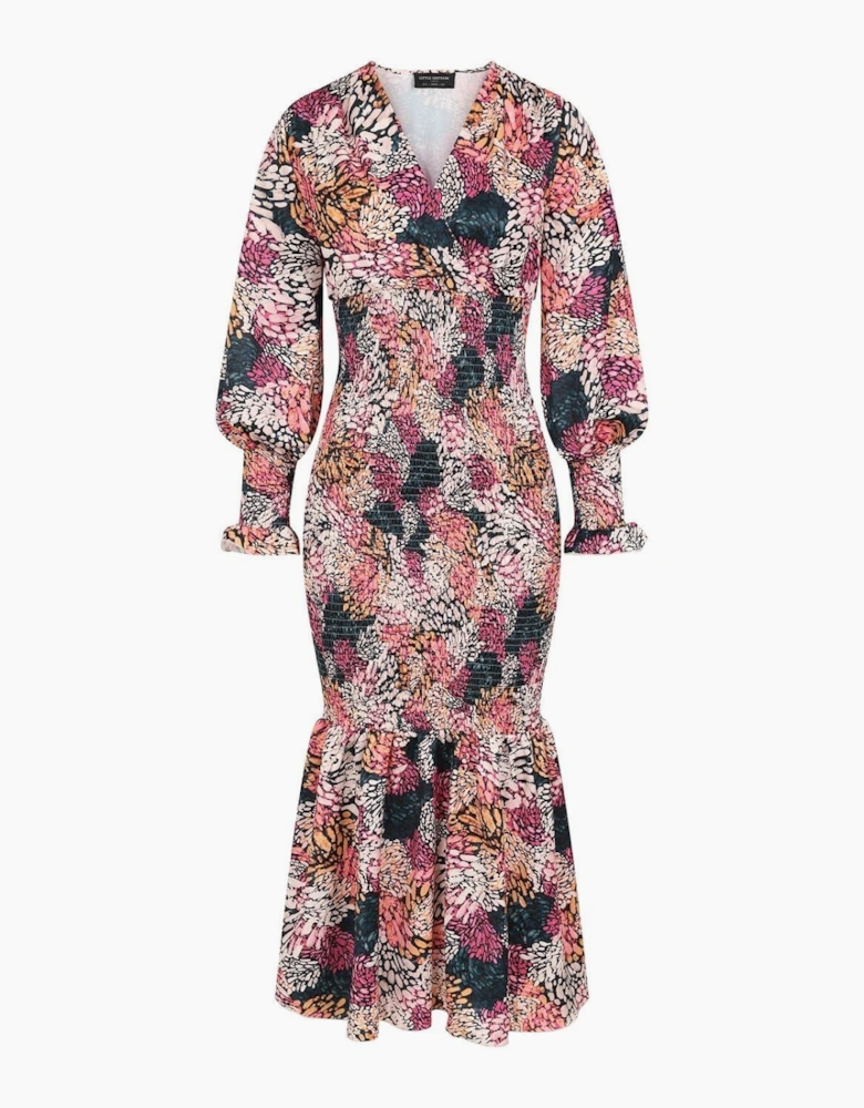 Floral V-Neck Maxi Dress