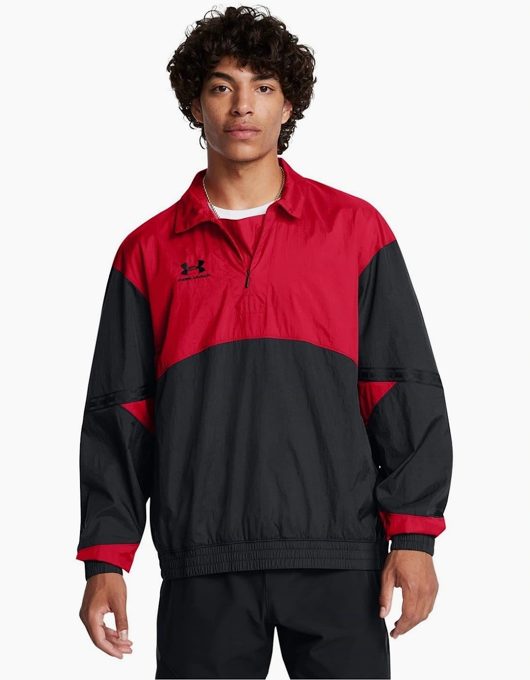 96 Zip Neck Long Sleeve Drill Sweatshirt