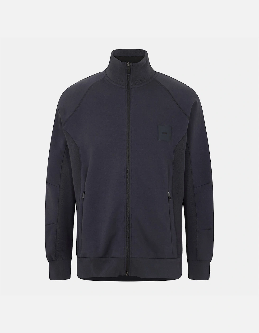 Zipped Pocket Funnel Neck Raglan Sleeve Sweatshirt