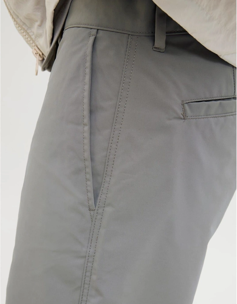 Owen Solid Patterned Wide Leg Chinos