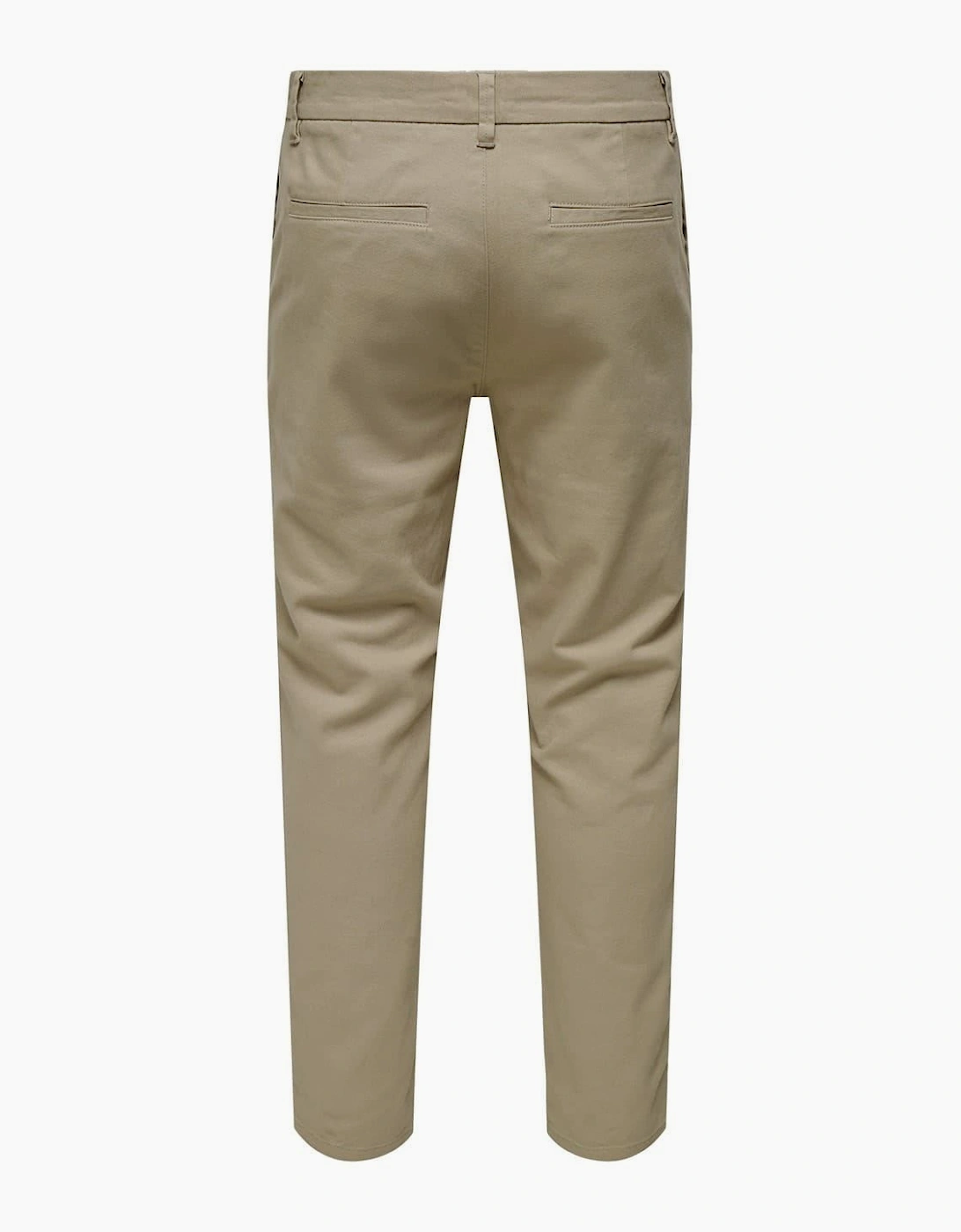 Solid Patterned Straight Chinos