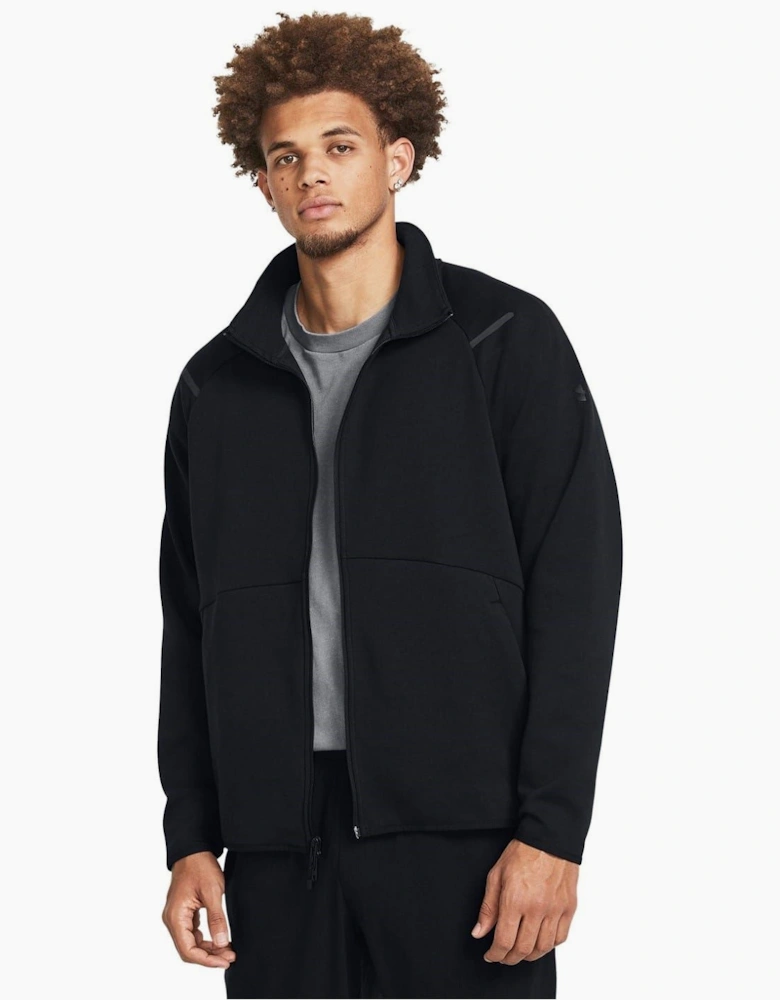 Solid Patterned Fleece Jacket
