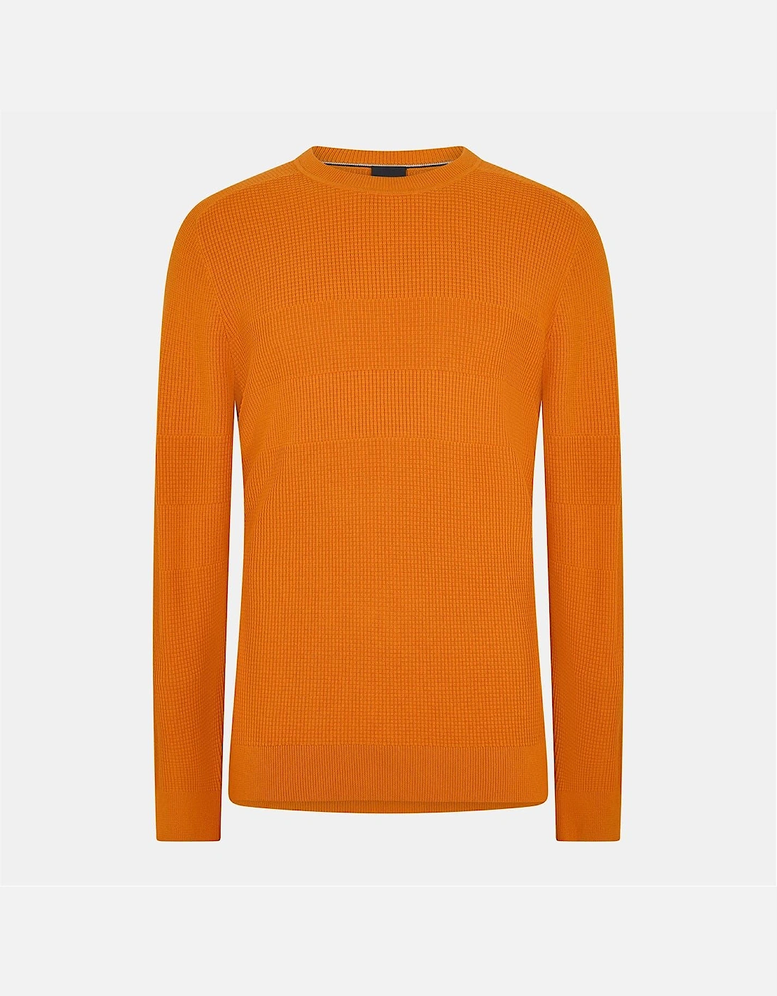 Crew Neck Ribbed Collar Long Sleeve Sweater, 2 of 1