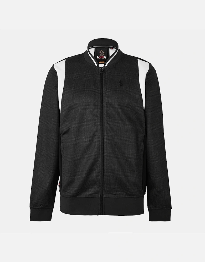 Regular Fit Hooded Neck Bomber Collar Sweatshirt
