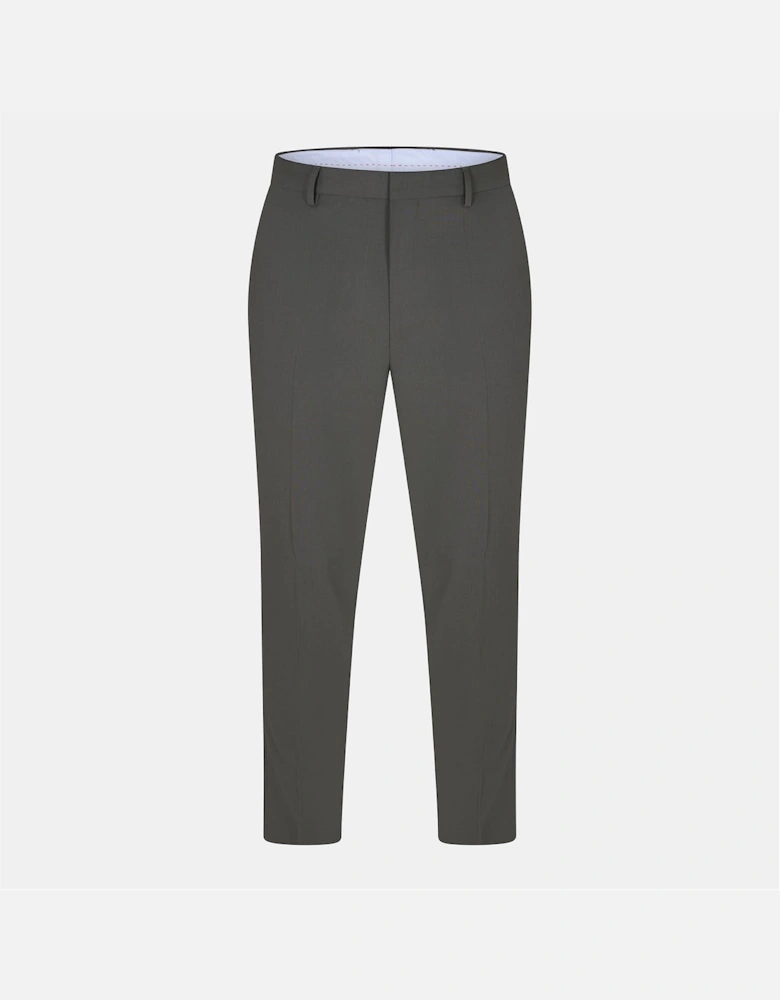 Solid Patterned Straight Fit Chinos