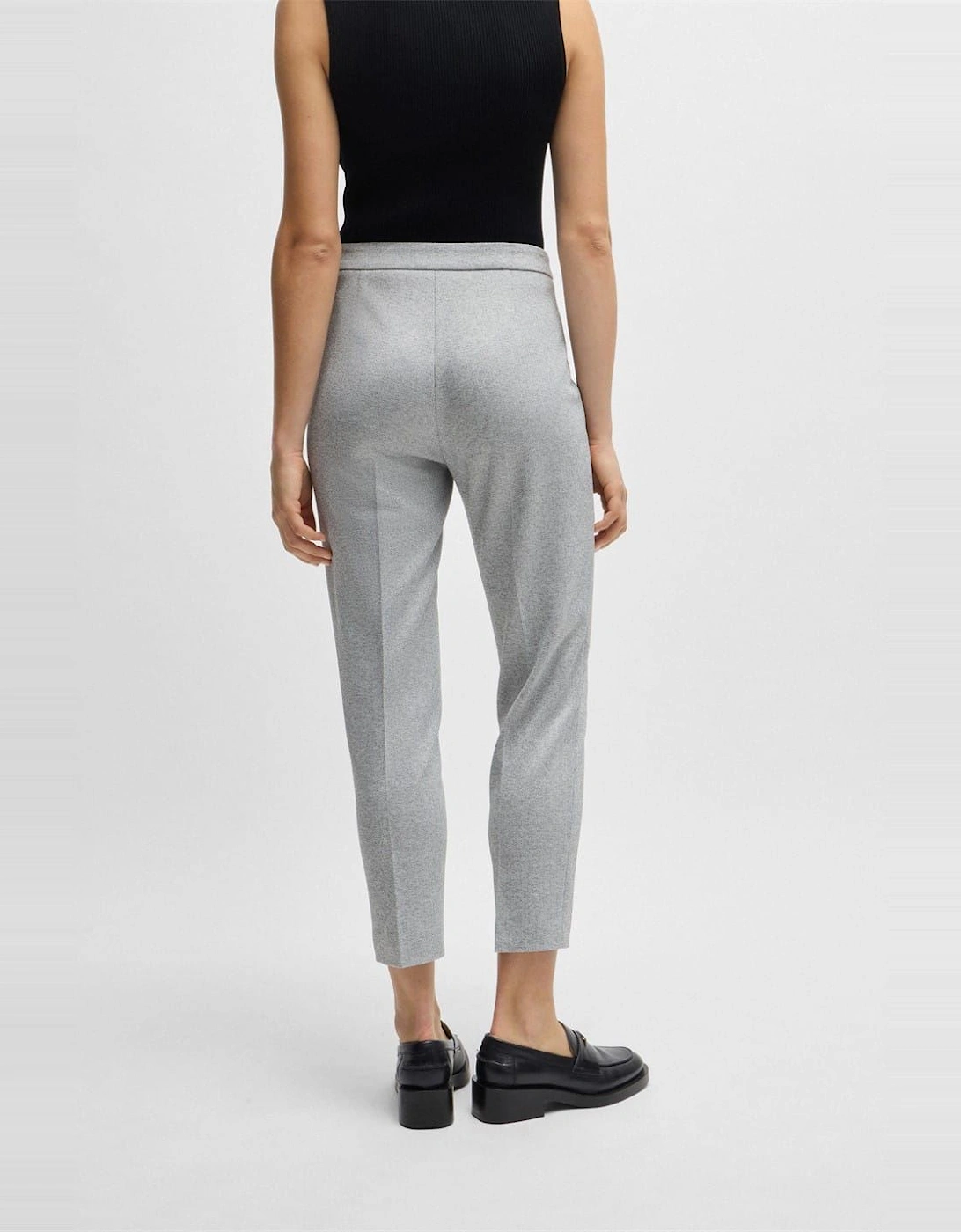 Tilunara Solid Patterned Slim Chinos