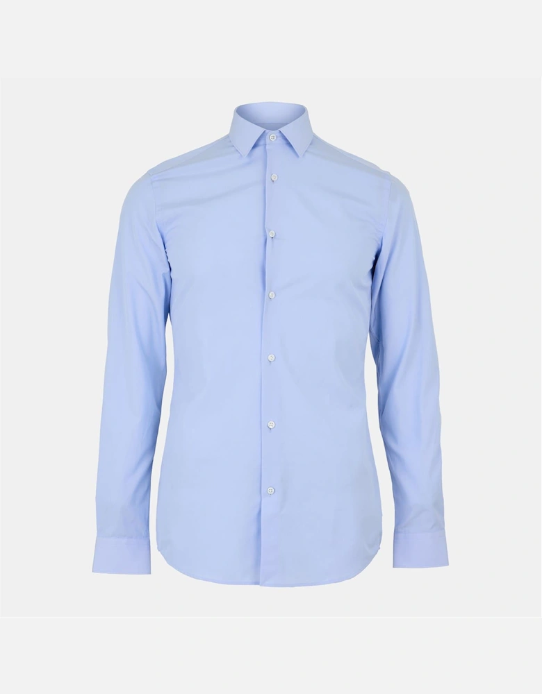 Collared Neck Point Collar Long Sleeve Shirt
