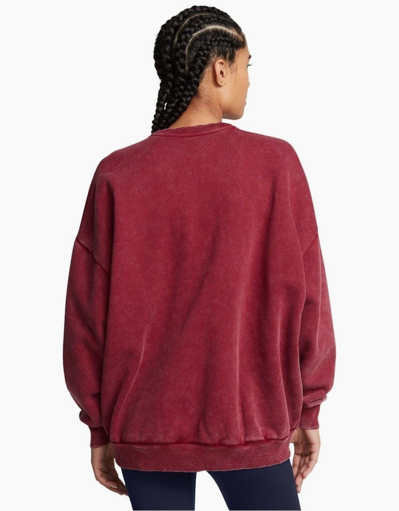 Icon Crew Neck Ribbed Collar Long Sleeve Sweatshirt