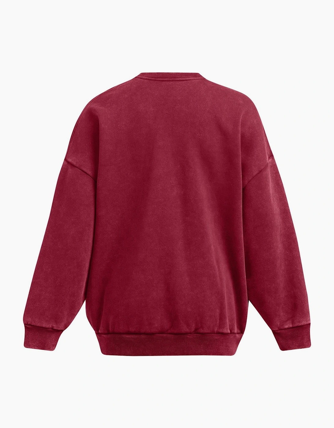 Icon Crew Neck Ribbed Collar Long Sleeve Sweatshirt