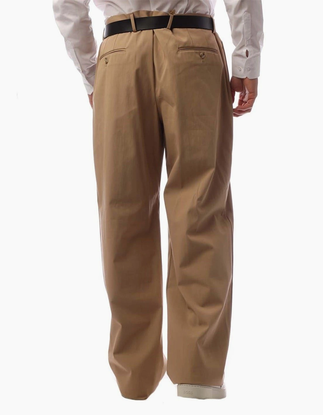 Karliea Solid Patterned Wide Leg Trousers