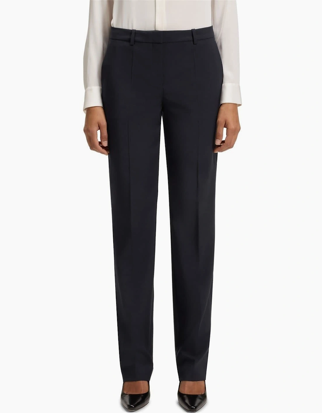 Tameah Solid Patterned Straight Chinos, 5 of 4