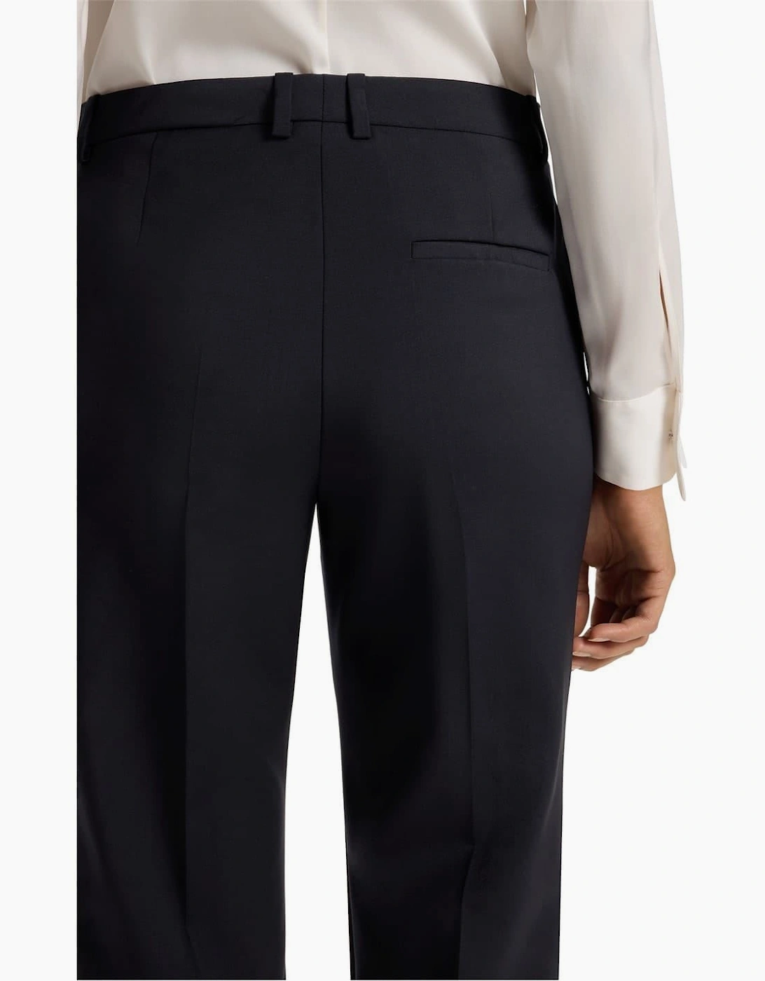 Tameah Solid Patterned Straight Chinos