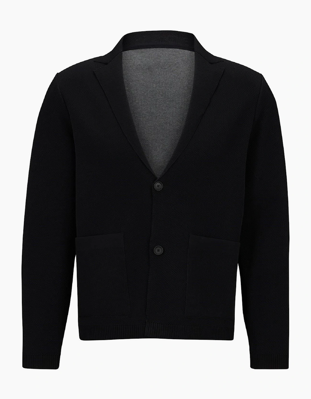 Lapel Collar Long Sleeve Regular Fit Sweater