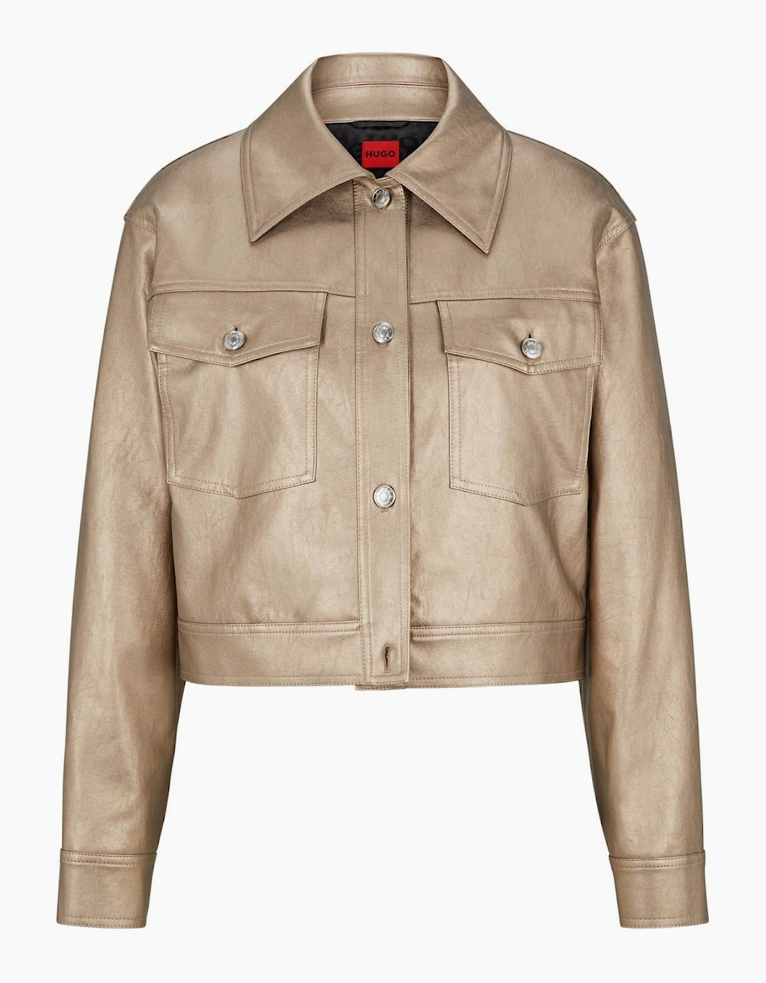 Akula Solid Patterned Trucker Jacket, 2 of 1