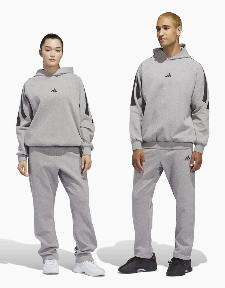 Adi Solid Patterned Track Pants