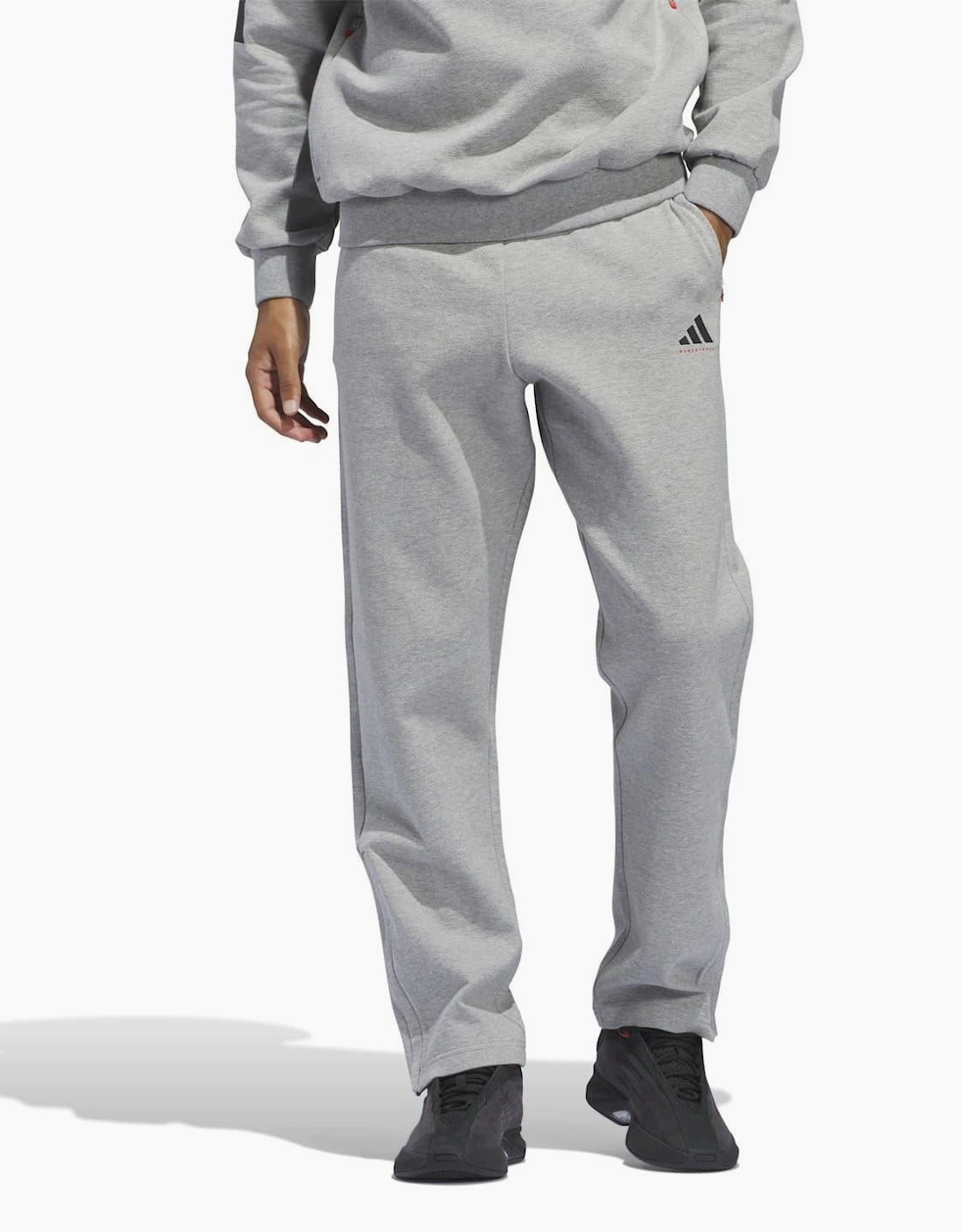 Adi Solid Patterned Track Pants