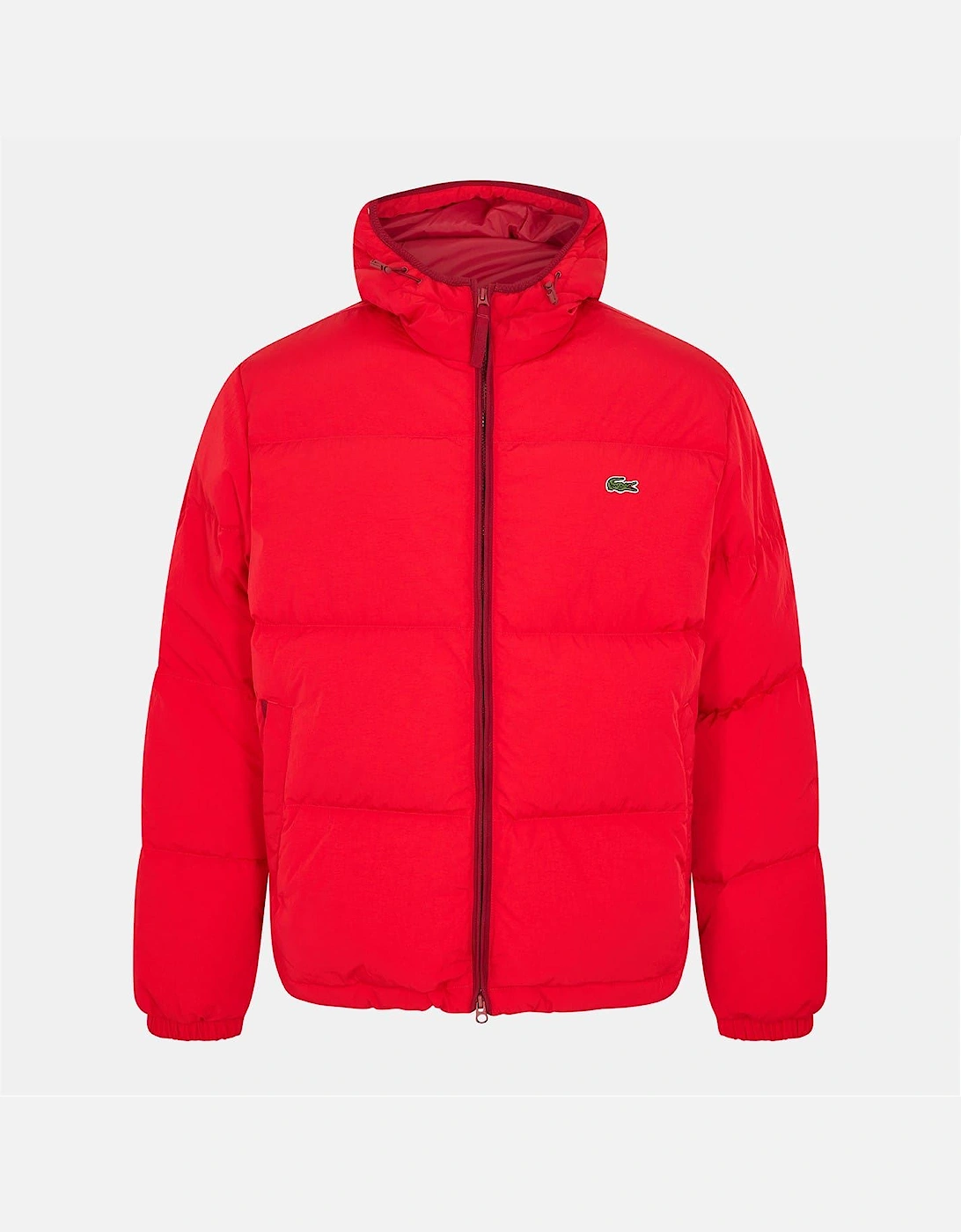 Hooded Puffer Jacket with Logo