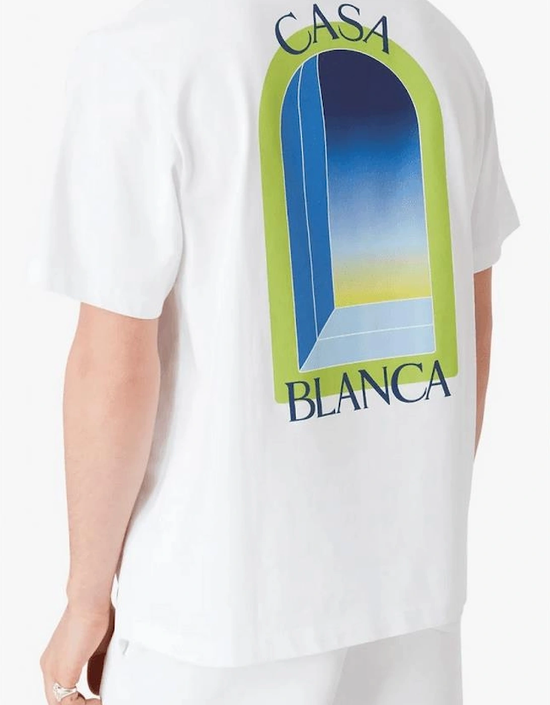 Arches Logo Regular Fit White/Lime T-Shirt
