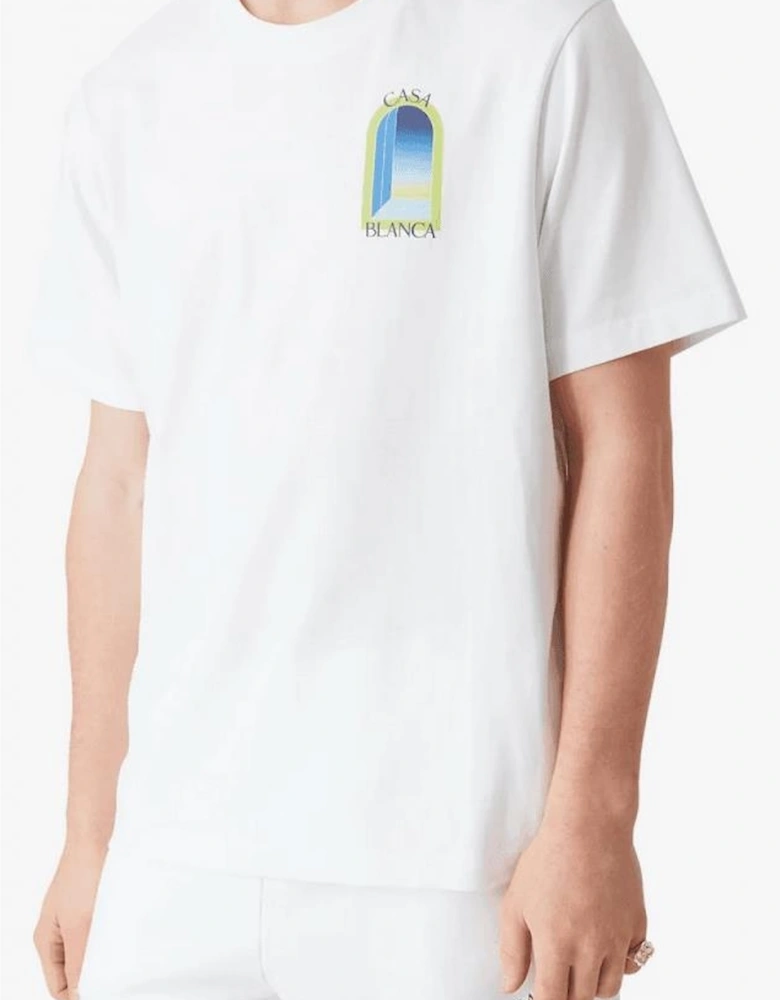 Arches Logo Regular Fit White/Lime T-Shirt