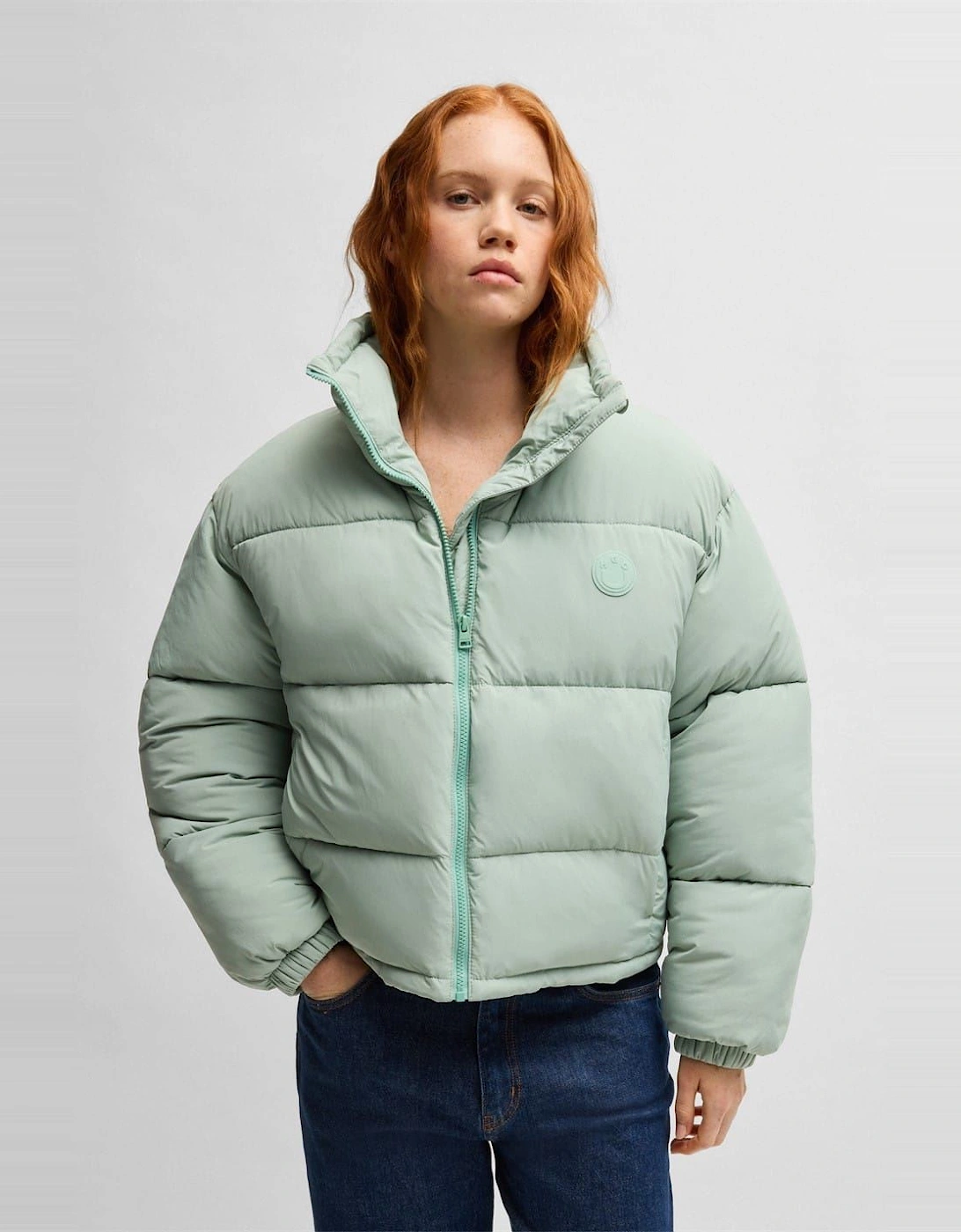 Fortuna Solid Patterned Puffer Jacket, 4 of 3