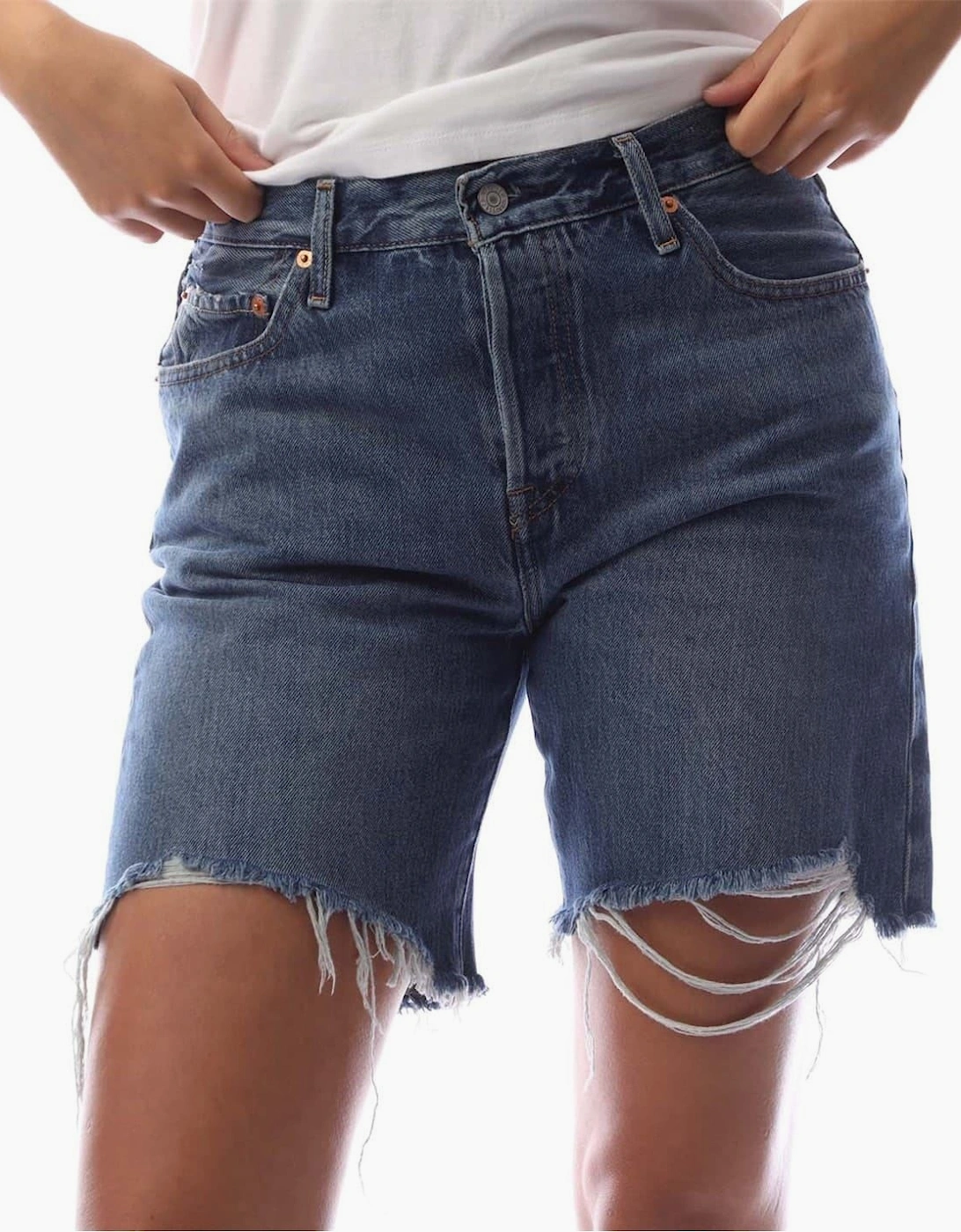 50190s Happy Denim Bermuda Shorts, 2 of 1