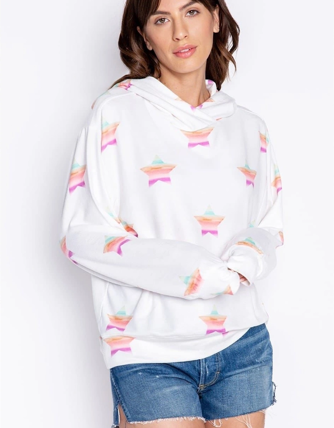 Pj Salvage Women's Cream Salvage Stardust Hoody - Size: 10